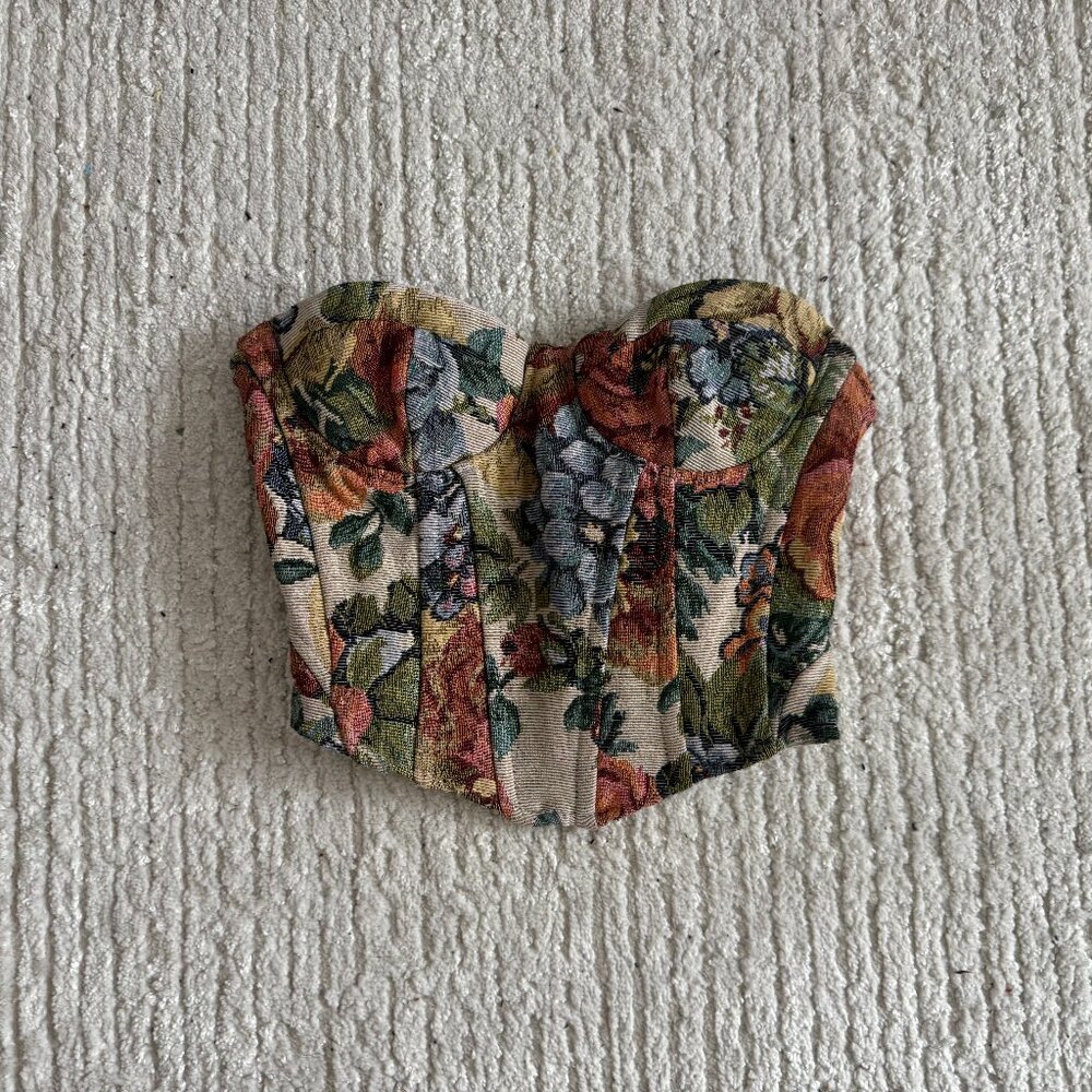 Bershka Women's Floral Corset